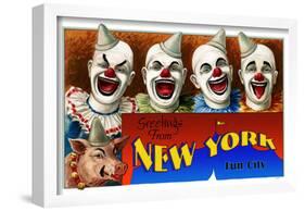 New York- Fun City-null-Framed Poster