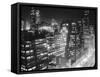 New York Garment District Skyline-Bert Brandt-Framed Stretched Canvas