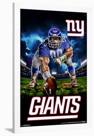New York Giants - 3 Point Stance 19-null-Framed Standard Poster