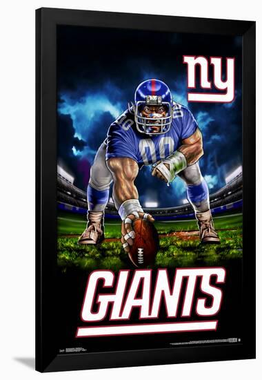 New York Giants - 3 Point Stance 19-null-Framed Standard Poster