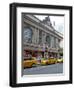 New York Grand Central Terminal with yellow cabs waiting for passengers-Jan Halaska-Framed Premium Photographic Print