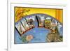 New York: Greetings Card Showing a Range of Views-null-Framed Premium Giclee Print