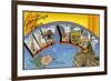 New York: Greetings Card Showing a Range of Views-null-Framed Premium Giclee Print