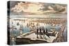 New York Harbor, c1882-Currier & Ives-Stretched Canvas