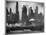 New York Harbor with Its Majestic Silhouette of Skyscrapers Looking Straight Down Bustling 42nd St.-Andreas Feininger-Mounted Photographic Print