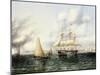 New York Harbour-James E. Buttersworth-Mounted Giclee Print