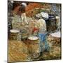 New York, Hod Carriers, 1900-Childe Hassam-Mounted Giclee Print