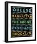 New York Hoods (color)-John W^ Golden-Framed Giclee Print