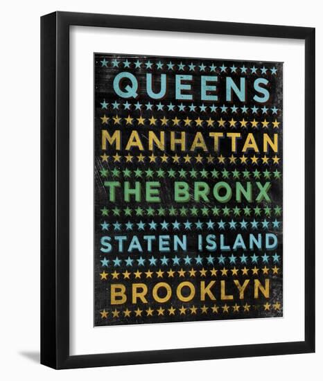 New York Hoods (color)-John W^ Golden-Framed Giclee Print