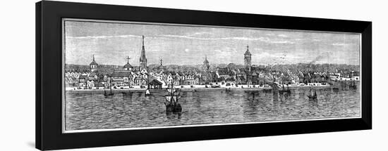 New York in the Middle of the 18th Century-null-Framed Giclee Print