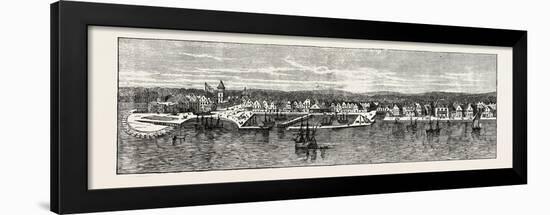 New York in the Middle of the Eighteenth Century, USA, 1870s-null-Framed Giclee Print