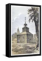 New York: Jamaica Church-null-Framed Stretched Canvas