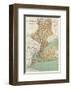 New York: Kings, Queens, Richmond, Rockland, Westchester, Putnam Counties, c.1895-Joseph Rudolf Bien-Framed Art Print