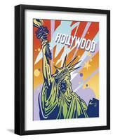 New York LA-David Chestnutt-Framed Giclee Print