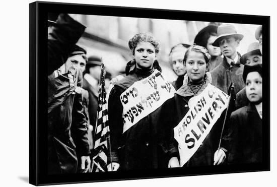 New York Labor Day 1909-null-Framed Stretched Canvas