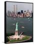 New York Landmark Statue Liberty-Ed Bailey-Framed Stretched Canvas