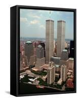 New York Landmarks Twin Towers-Ed Bailey-Framed Stretched Canvas