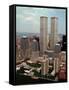 New York Landmarks Twin Towers-Ed Bailey-Framed Stretched Canvas