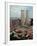 New York Landmarks Twin Towers-Ed Bailey-Framed Premium Photographic Print