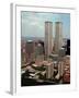 New York Landmarks Twin Towers-Ed Bailey-Framed Premium Photographic Print