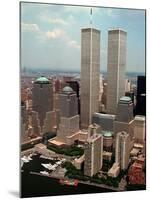 New York Landmarks Twin Towers-Ed Bailey-Mounted Premium Photographic Print