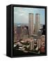 New York Landmarks Twin Towers-Ed Bailey-Framed Stretched Canvas