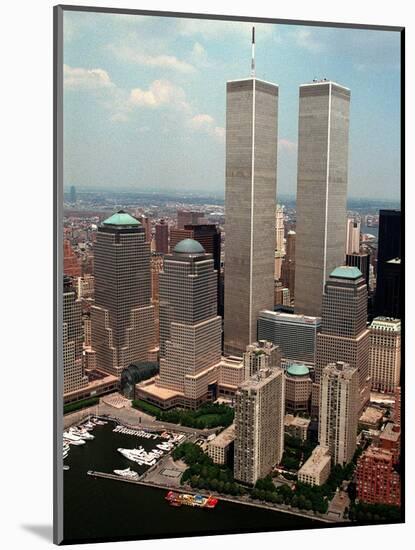 New York Landmarks Twin Towers-Ed Bailey-Mounted Photographic Print