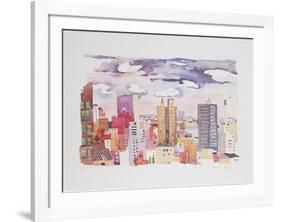 New York Landscape 4-Jacqueline Fogel-Framed Limited Edition