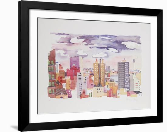 New York Landscape 4-Jacqueline Fogel-Framed Limited Edition