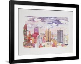 New York Landscape 4-Jacqueline Fogel-Framed Limited Edition