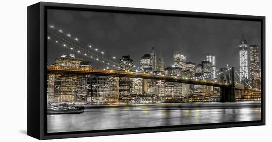 New York Lights-Assaf Frank-Framed Stretched Canvas