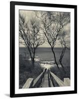 New York, Long Island, Cutchogue, Horton Point Lighthouse Stairs and Long Island Sound, USA-Walter Bibikow-Framed Photographic Print