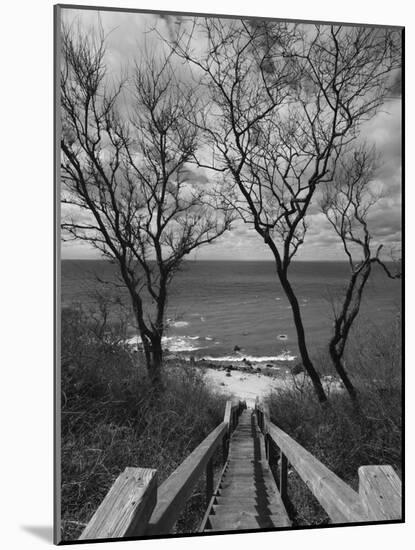 New York, Long Island, Cutchogue, Horton Point Lighthouse Stairs and Long Island Sound, USA-Walter Bibikow-Mounted Photographic Print