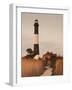 New York, Long Island, Fire Island, Robert Moses State Park, Fire Island Lighthouse, USA-Walter Bibikow-Framed Photographic Print