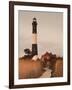 New York, Long Island, Fire Island, Robert Moses State Park, Fire Island Lighthouse, USA-Walter Bibikow-Framed Photographic Print