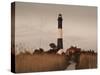 New York, Long Island, Fire Island, Robert Moses State Park, Fire Island Lighthouse, USA-Walter Bibikow-Stretched Canvas