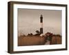 New York, Long Island, Fire Island, Robert Moses State Park, Fire Island Lighthouse, USA-Walter Bibikow-Framed Photographic Print