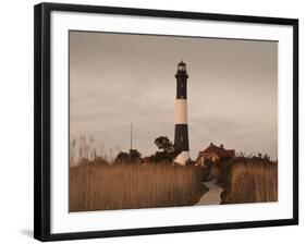 New York, Long Island, Fire Island, Robert Moses State Park, Fire Island Lighthouse, USA-Walter Bibikow-Framed Photographic Print