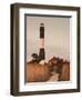 New York, Long Island, Fire Island, Robert Moses State Park, Fire Island Lighthouse, USA-Walter Bibikow-Framed Premium Photographic Print