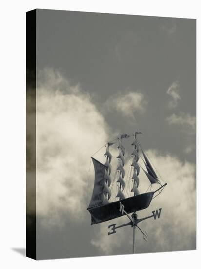 New York, Long Island, Greenport, Tall Ship Weather Vane, USA-Walter Bibikow-Stretched Canvas