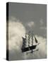 New York, Long Island, Greenport, Tall Ship Weather Vane, USA-Walter Bibikow-Stretched Canvas