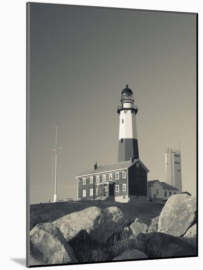 New York, Long Island, Montauk, Montauk Point Lighthouse, USA-Walter Bibikow-Mounted Photographic Print
