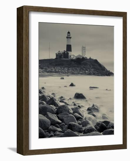 New York, Long Island, Montauk, Montauk Point Lighthouse, USA-Walter Bibikow-Framed Photographic Print