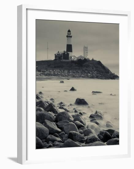 New York, Long Island, Montauk, Montauk Point Lighthouse, USA-Walter Bibikow-Framed Photographic Print