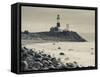 New York, Long Island, Montauk, Montauk Point Lighthouse, USA-Walter Bibikow-Framed Stretched Canvas