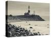 New York, Long Island, Montauk, Montauk Point Lighthouse, USA-Walter Bibikow-Stretched Canvas