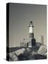 New York, Long Island, Montauk, Montauk Point Lighthouse, USA-Walter Bibikow-Stretched Canvas