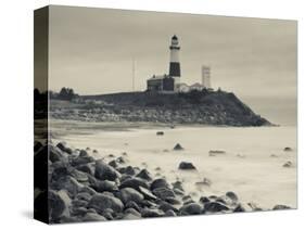 New York, Long Island, Montauk, Montauk Point Lighthouse, USA-Walter Bibikow-Stretched Canvas