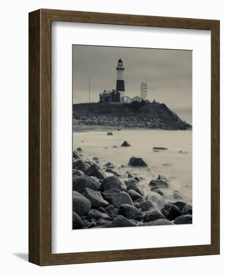 New York, Long Island, Montauk, Montauk Point Lighthouse, USA-Walter Bibikow-Framed Photographic Print