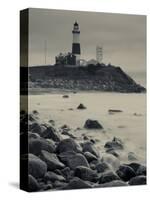 New York, Long Island, Montauk, Montauk Point Lighthouse, USA-Walter Bibikow-Stretched Canvas